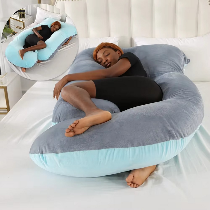 Kalsten | J-Shaped Maternity Support Pillow for Side Sleeping and Breastfeeding
