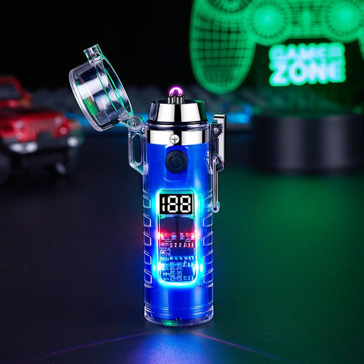 Windproof Double Arc Transparent Flashlight Lighter | Kalsten