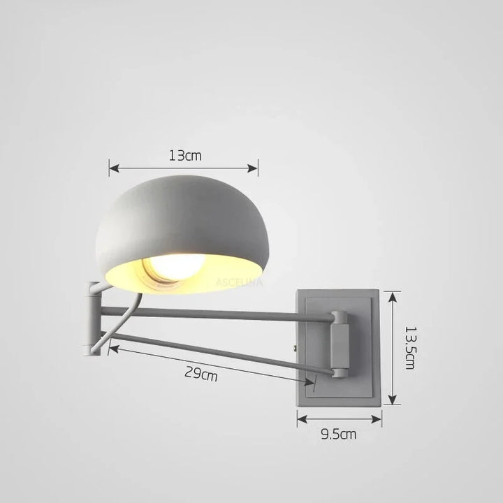 Modern Foldable LED Wall Lamp – Retractable Eye-Protective Wall Light for Bedroom, Study, Living Room, and Bathroom | Kalsten