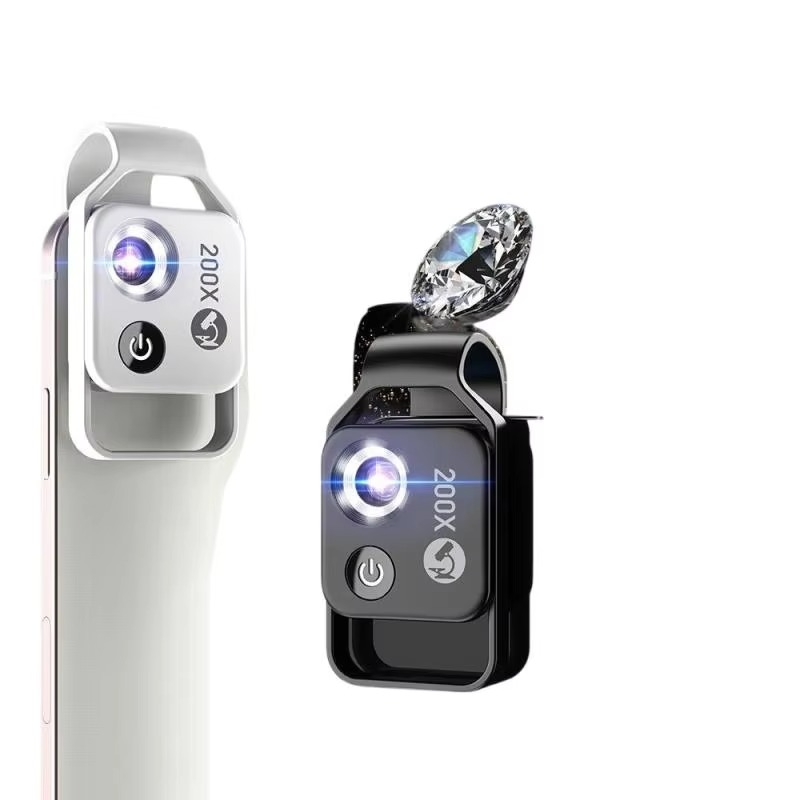 Kalsten | 200X Zoom Professional Microscope Lens for Smartphones with Clip