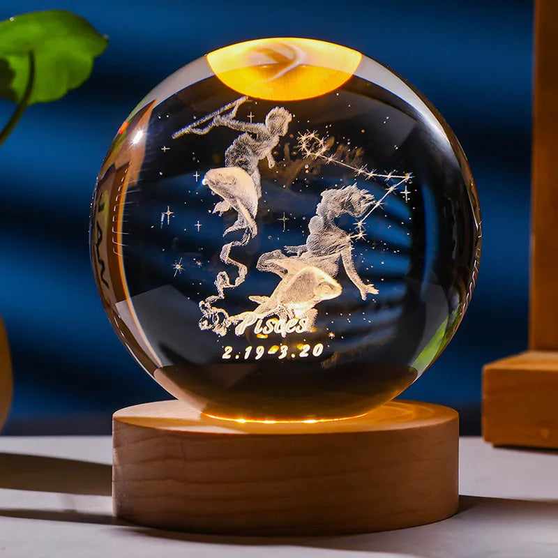 Constellation Crystal Ball Night Light | Kalsten