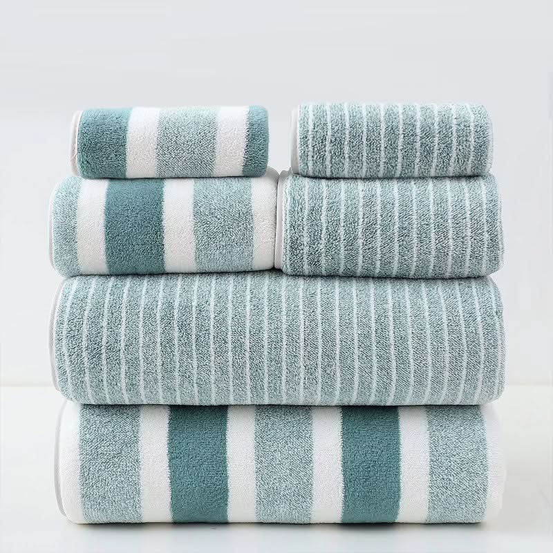 LUXORA – 8-piece towel set made of microfiber, soft, highly absorbent & quick-drying