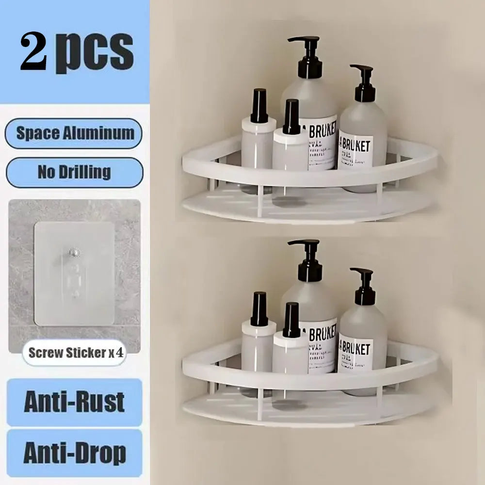 Shower shelf without drilling aluminum | Kalsten