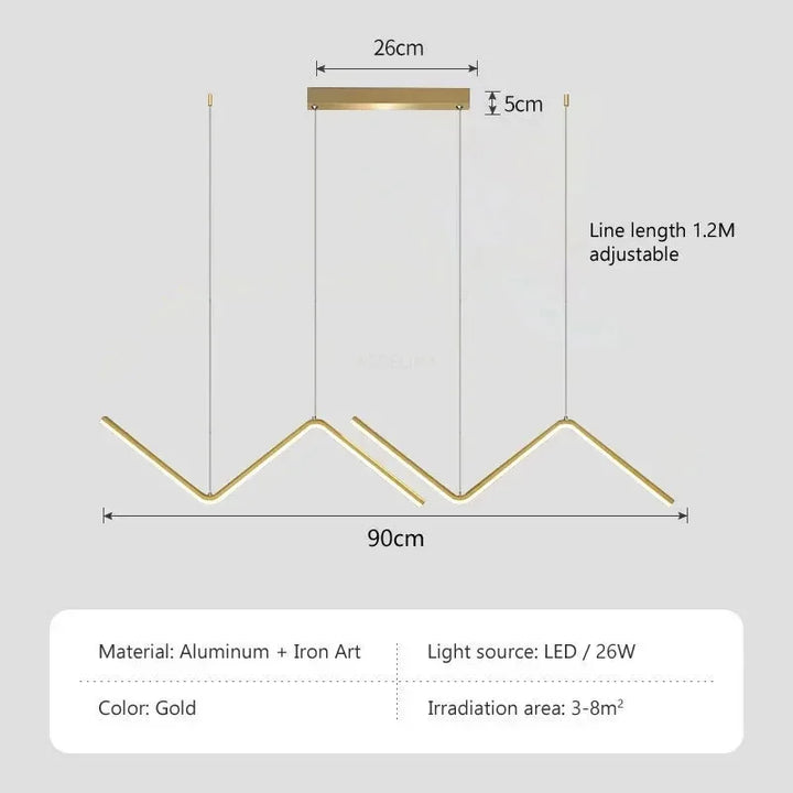 Modern LED Pendant Light – Smart Remote Control with Adjustable Brightness & Color Temperature for Dining Room, Living Room, and Bedroom | Kalsten