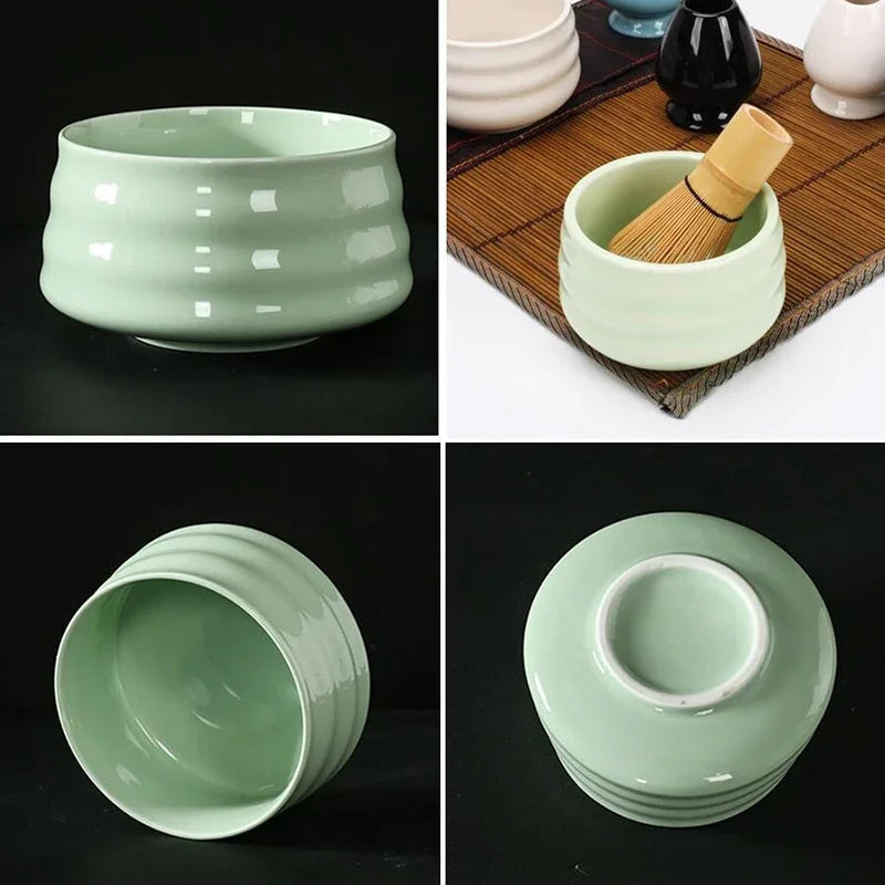 Matcha Set Green Size One Size Bamboo Ceramic-4