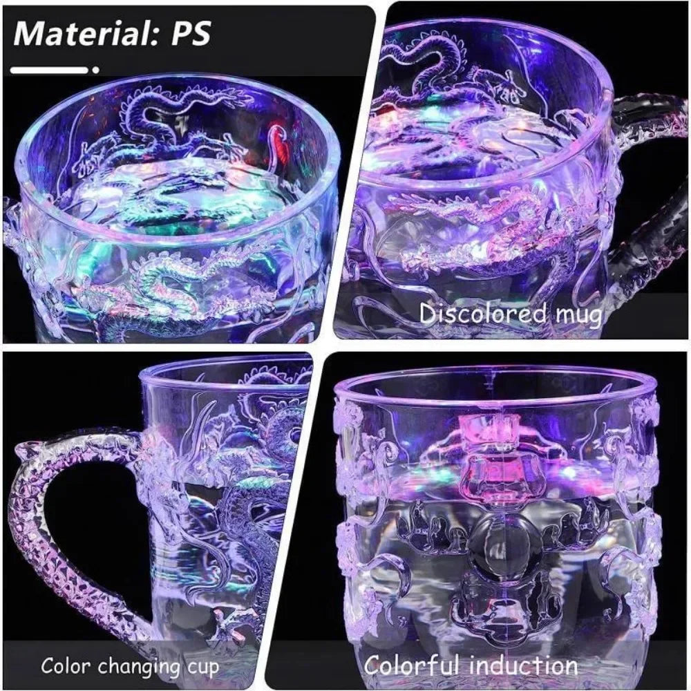 Color-Changing LED Dragon Mug – Beer, Coffee, Tea Cup