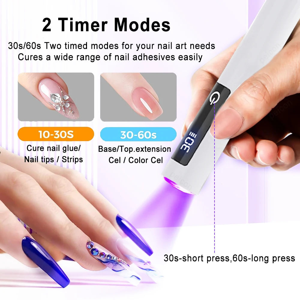 UV nail pen with folding stand - rechargeable | Kalsten