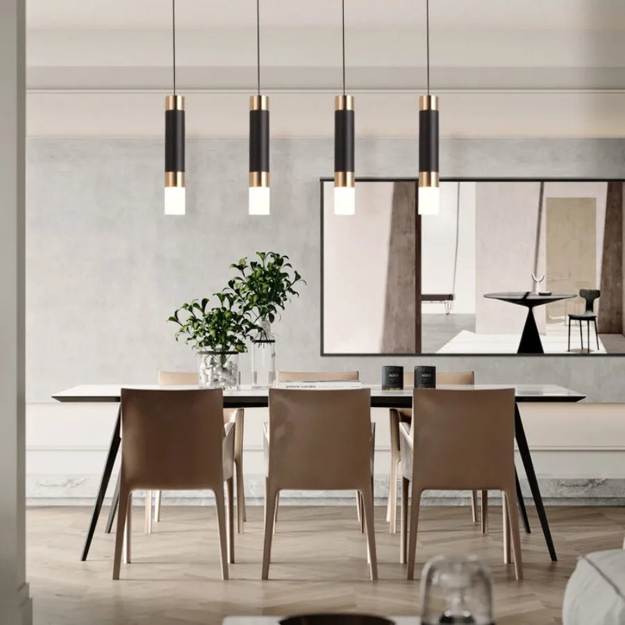 LED Pendant Light with Dual Light Sources – Up and Down Shine Fixture for Kitchen, Dining Room, and Bar Counter | Kalsten