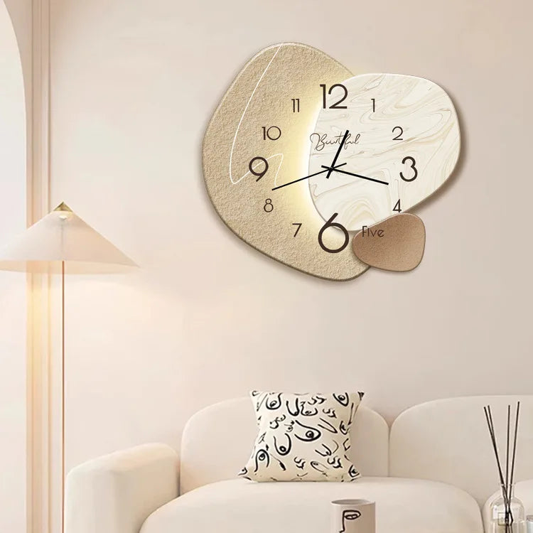 Modern design wall clock for living room – Stylish, silent wall clock for elegant room decoration | Kalsten