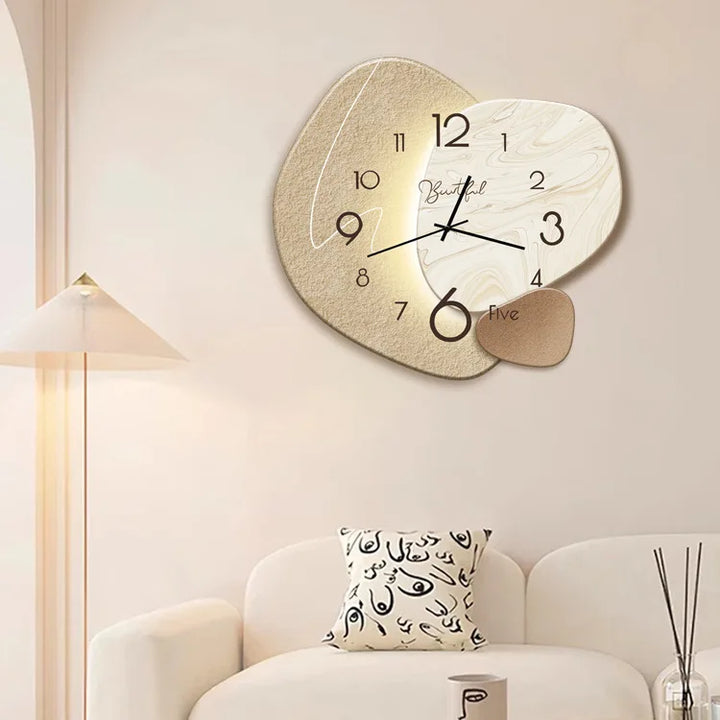 Modern design wall clock for living room – Stylish, silent wall clock for elegant room decoration | Kalsten