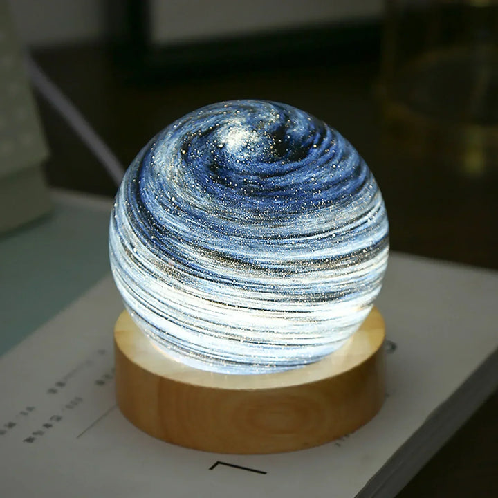 KosmosGlow - 3D Crystal Planets Night Lamp | Kalsten