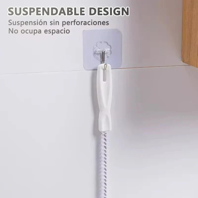 BowLift | Drainova Pipe Cleaner Brush | Flexible & Reusable | For Bathroom & Kitchen | 45–65 cm