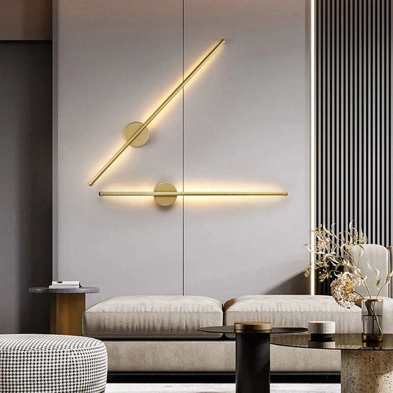 Gold Black Indoor LED Wall Lights: Stylish Illumination for Your Space | Kalsten