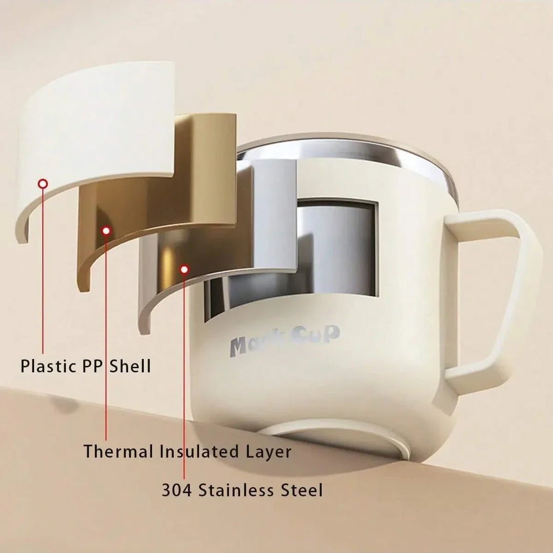 Insulated stainless steel coffee cup with lid | Kalsten