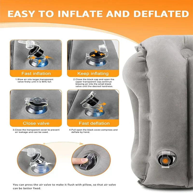Kalsten | ComfortRest Travel Pillow | Ergonomic Travel Pillow for Neck & Head | Compact and Lightweight