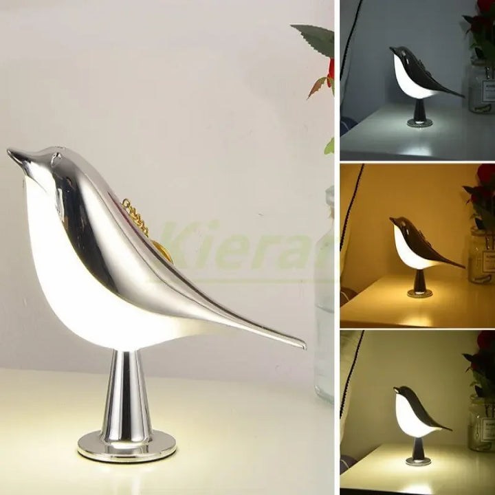 Modern LED Bird Desk Lamp – Touch Control, 6-10W LED Light for Bedroom, Study, and Living Room – Stylish Magpie Design for Home Decor | Kalsten