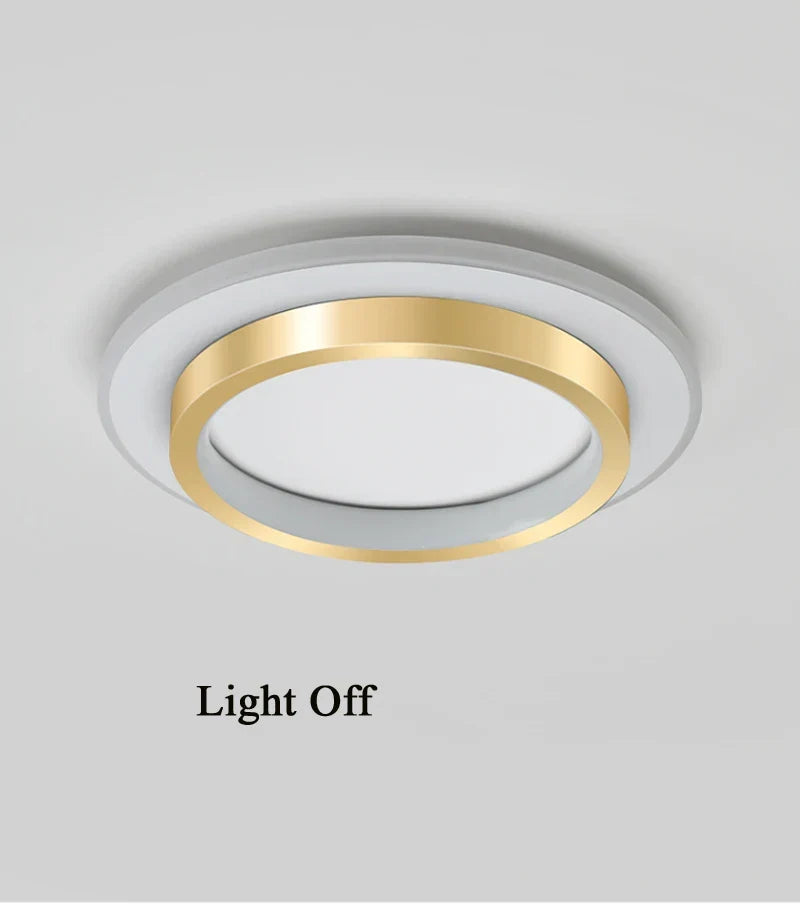 Contemporary Square Panel LED Ceiling Lamp - Surface Mounted Ceiling Lighting for Nordic Entrance, Hallway, Cloakroom | Kalsten