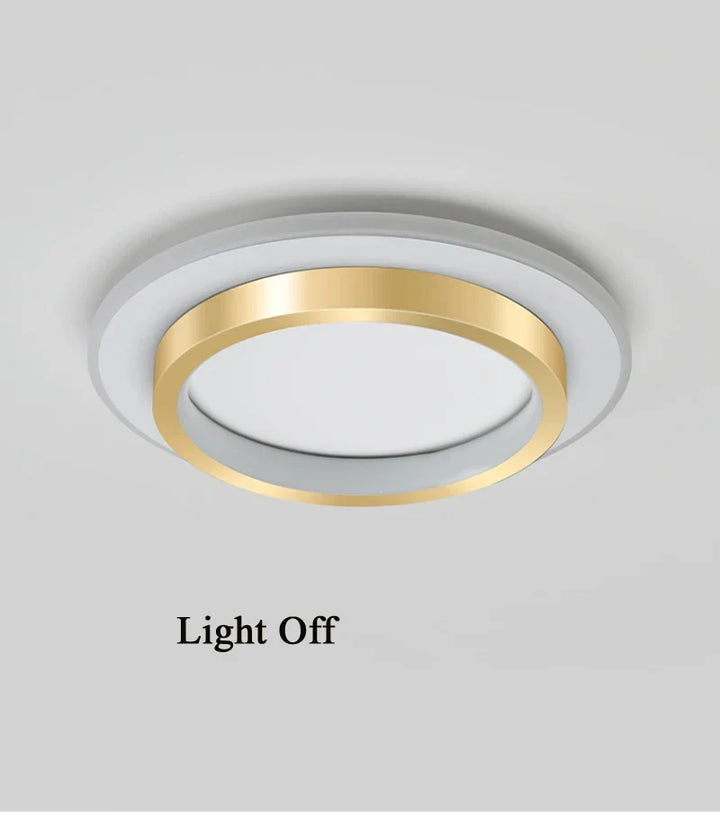 Contemporary Square Panel LED Ceiling Lamp - Surface Mounted Ceiling Lighting for Nordic Entrance, Hallway, Cloakroom | Kalsten