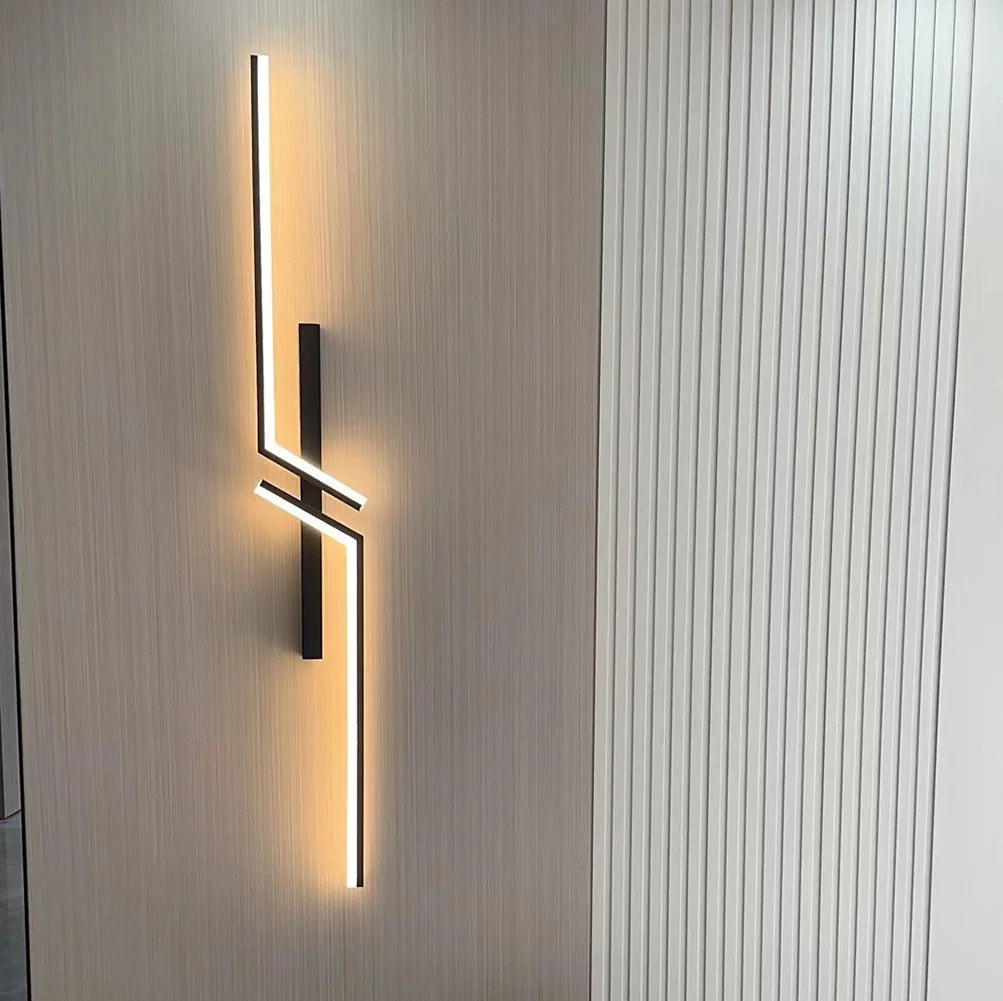 Modern Dimmable LED Wall Light – Remote-Control Minimalist Wall Sconce for Bedroom, Living Room, and TV Background | Kalsten