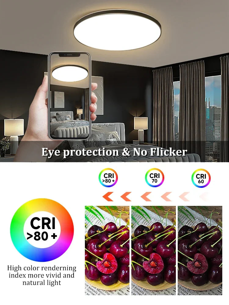 Modern LED Ceiling Light – Energy-Saving Panel Lamp for Kitchen, Bedroom, Living Room, and Corridor | Kalsten