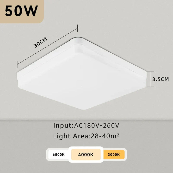 Modern LED Ceiling Light – Energy-Saving Panel Lamp for Kitchen, Bedroom, Living Room, and Corridor | Kalsten