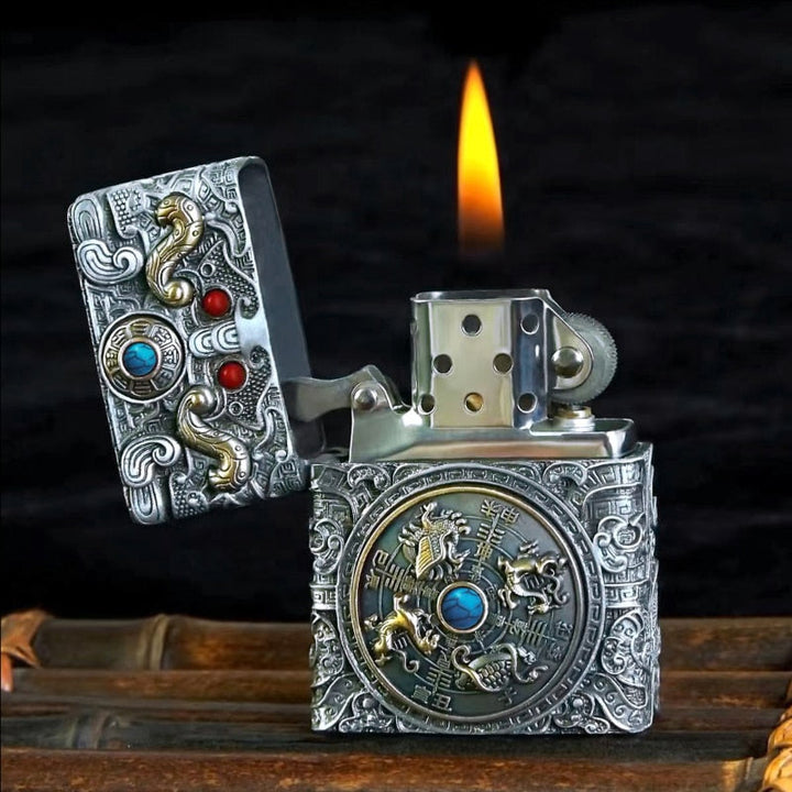 Heavy Armor Steel Spark Kerosene Lighter | Kalsten