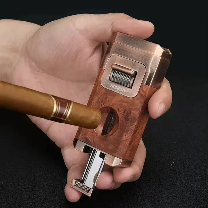 Metal Double Jet Flame Wind Proof Butane Lighter | Kalsten