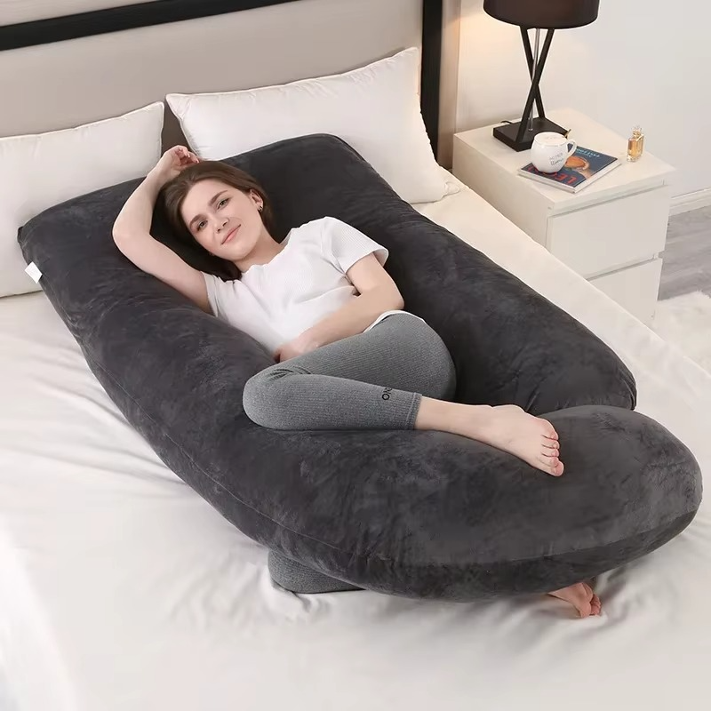 Kalsten | J-Shaped Maternity Support Pillow for Side Sleeping and Breastfeeding