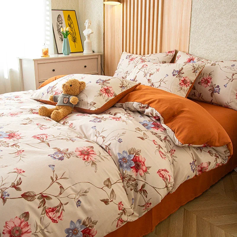 Zenith washed cotton duvet cover set | Kalsten