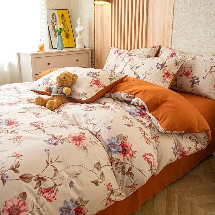 Zenith washed cotton duvet cover set | Kalsten
