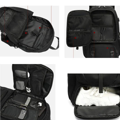 Skanto | Tech Trek Pro 50-80L – The Ultimate Backpack with USB Charging | Durable and Spacious
