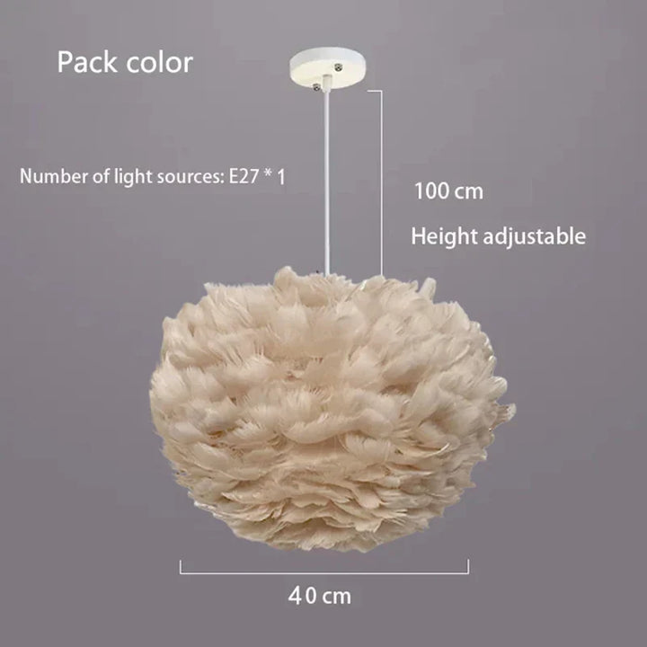 Cloud Like Realistic Feather Chandelier | Kalsten