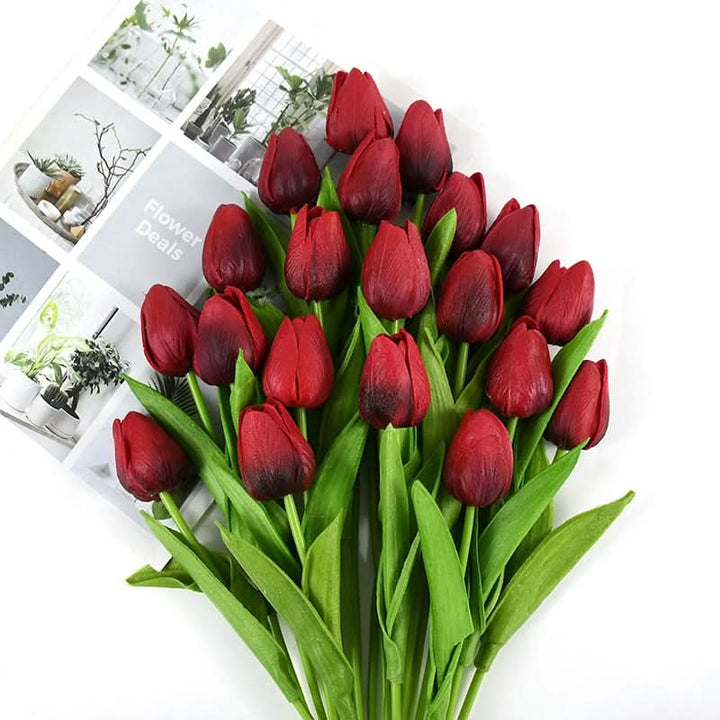 Kalsten | Artificial Tulip Bouquet with Realistic Lifelike Flowers