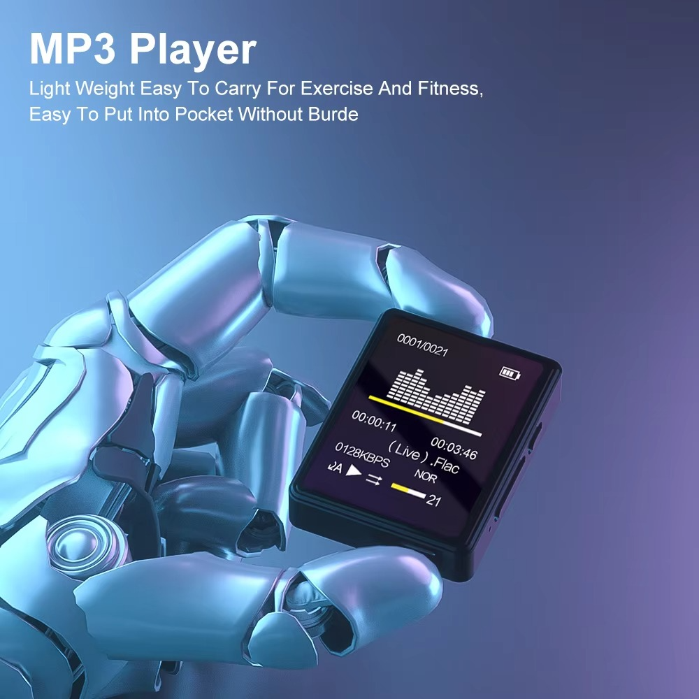Kalsten | Portable Bluetooth MP3 Player with HiFi Stereo, Mini MP4 Video Playback, LED Screen and Voice Recording