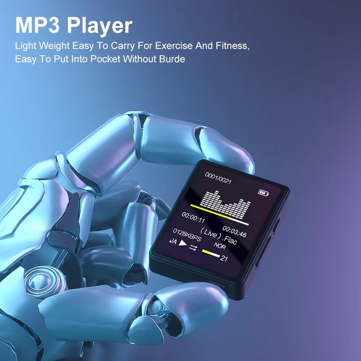 Kalsten | Portable Bluetooth MP3 Player with HiFi Stereo, Mini MP4 Video Playback, LED Screen and Voice Recording