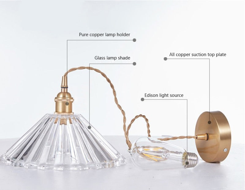 Nordic Brilliance Transparent Glass Pendant Lamp | Kalsten