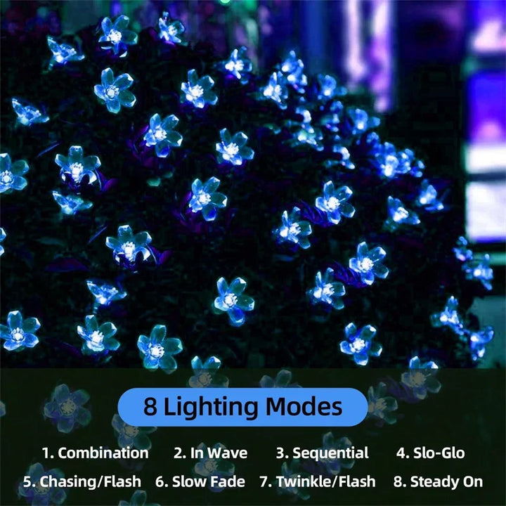Kalsten | LumiSola Solar String Lights | 20–100 LEDs | Warm White, White or RGB | 8 Modes | For Garden & Balcony | 5–12m