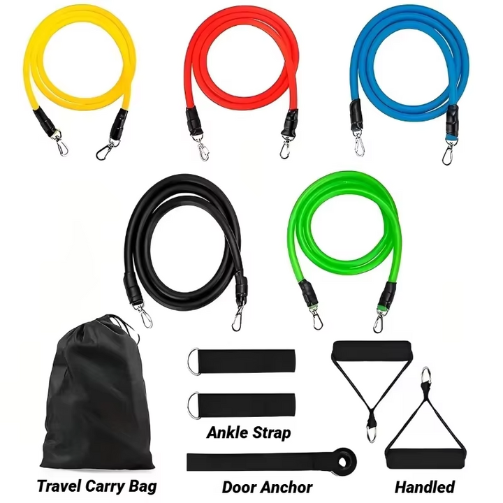 Kalsten | Complete Resistance Band Fitness Set with Handles and Ankle Straps