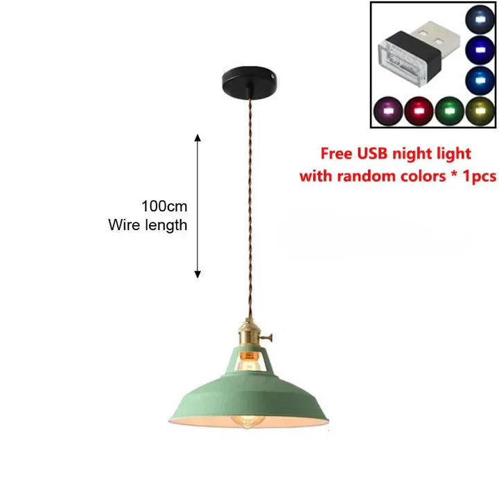 LED Iron Chandelier Pendant Lamp - Vintage Hanging Light | Kalsten
