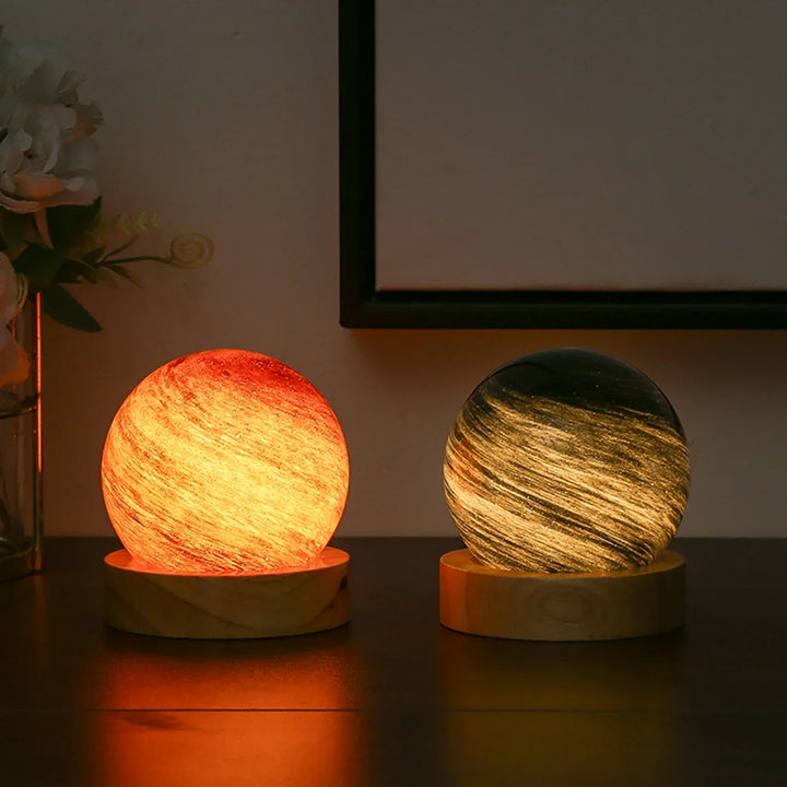 3D Crystal Planets Atmosphere Night Lamp | Kalsten