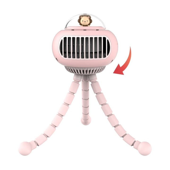 Portable Flexible Cute Baby Stroller Fan - Image 1