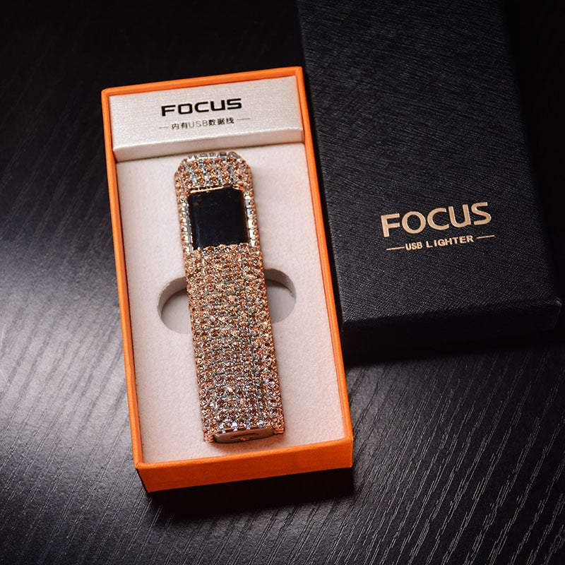 Kalsten | Sparkle Stone Rhinestone Rechargeable Portable Lighter