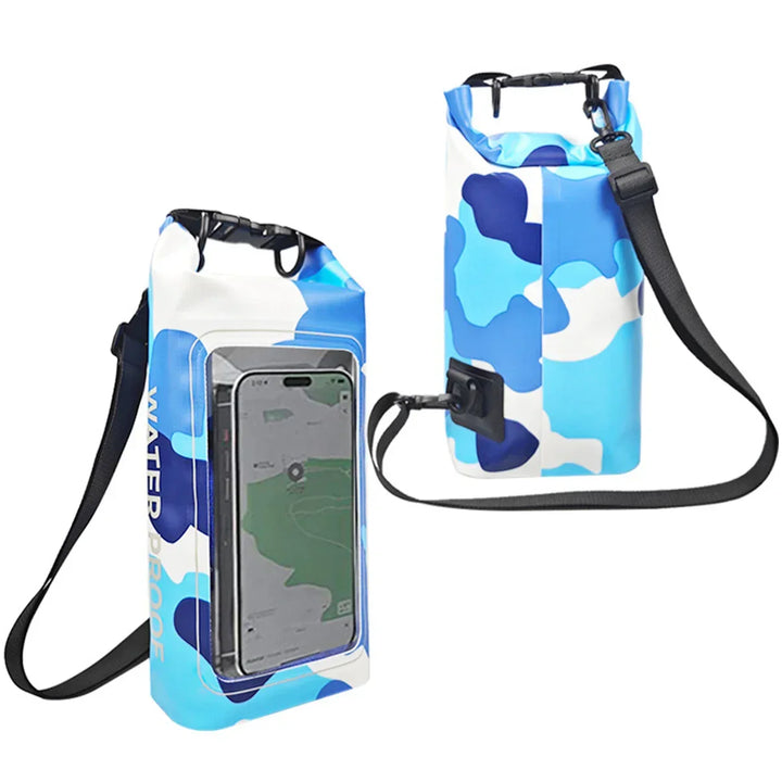 Kalsten | AquaVault Waterproof Dry Bag 2L | With Touchscreen Window | Outdoor Bag for Kayaking, Trekking & Water Sports
