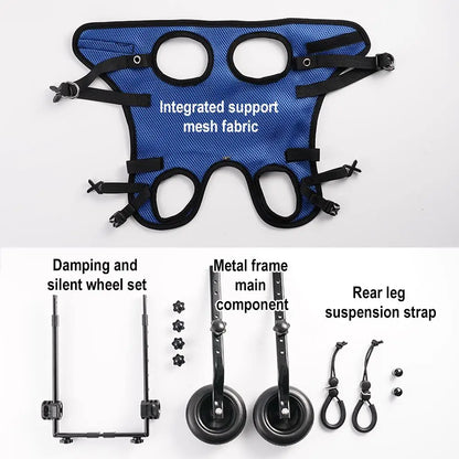 Karnz | Vetalino Dog Wheelchair for Small Dogs | Adjustable Rehab Cart | Lightweight & Stable | Mobility Aid for Walking Problems