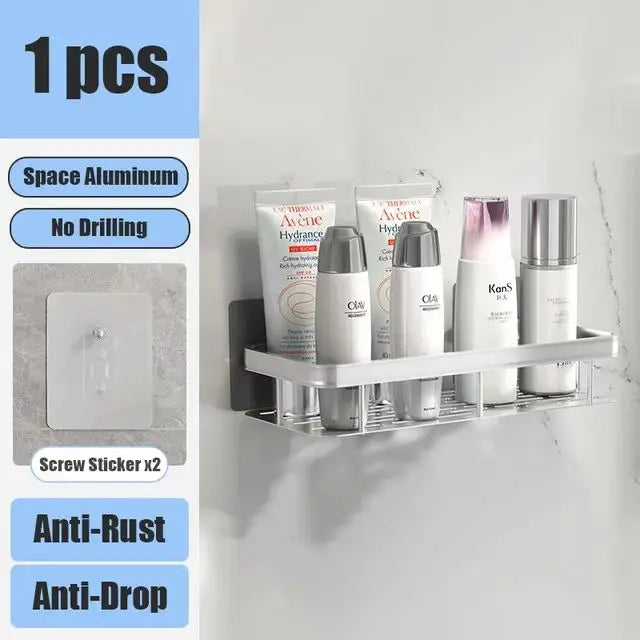 Shower shelf without drilling aluminum | Kalsten