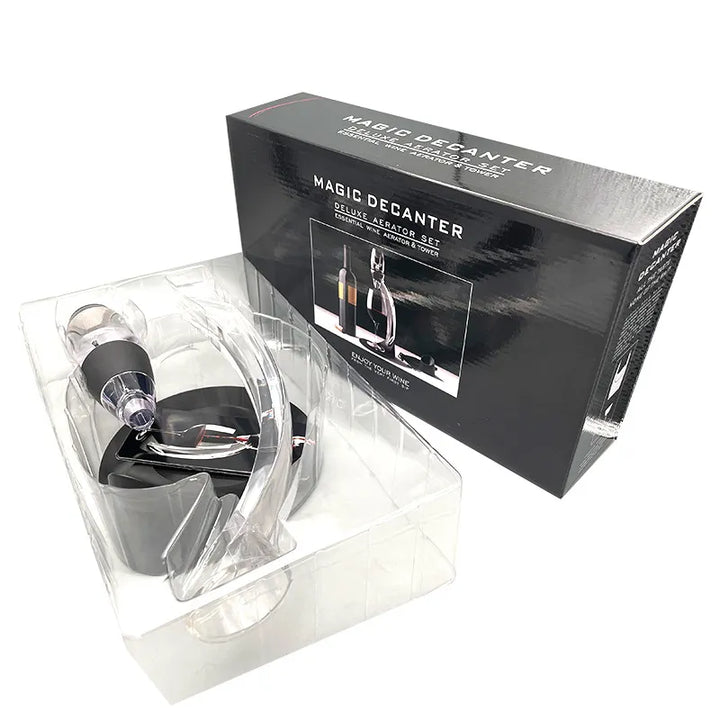 Kalsten | Wine aerator, decanter, pourer, set with filters, air purifier, stand diffuser, air aerator, sieve, aerator, wine for the dining room bar