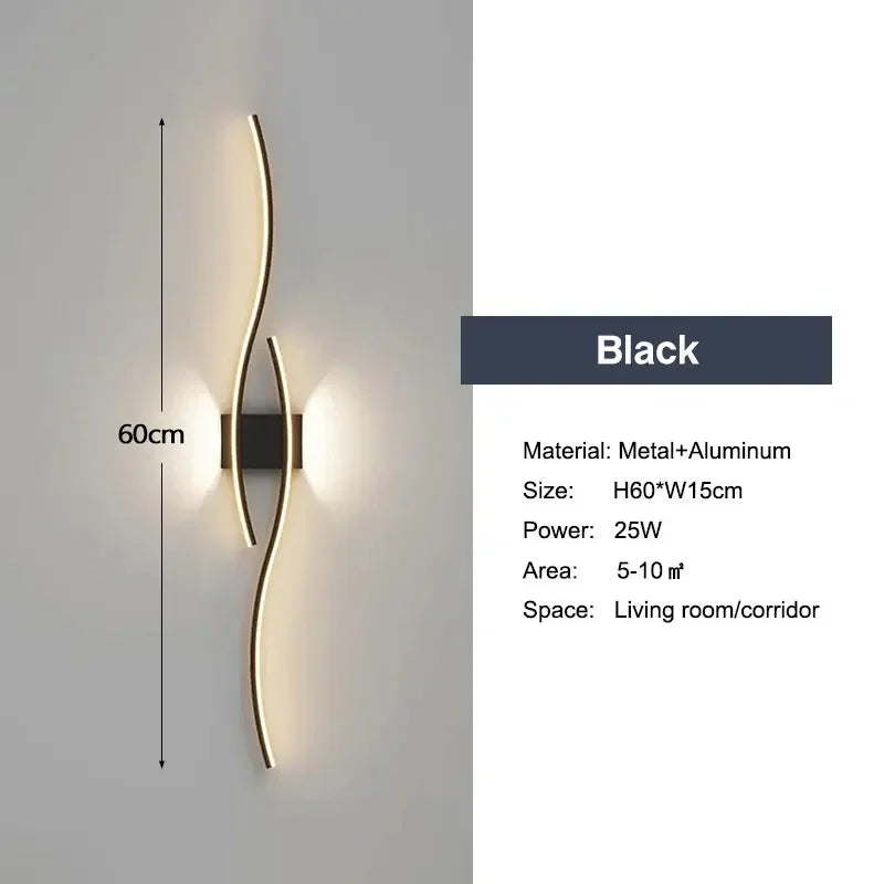 Modern LED Wall Lights – Up & Down Wall Lamps for Bedroom, Corridor, and Interior Home Lighting | Kalsten