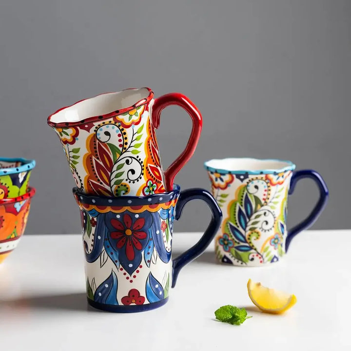 Bohemian Blossoms Coffee Mug | Kalsten