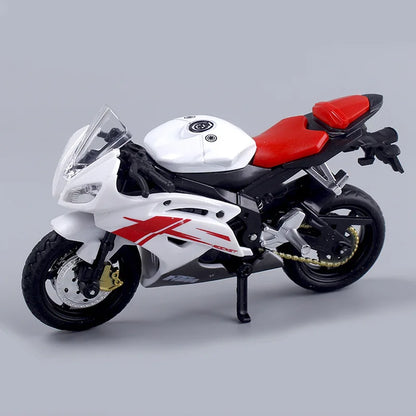 Brehn | 1:18 Scale Yamaha R6 Alloy Sportbike Figures Diecasts Kids Toy Motorcycle Racing Model Replicas Collector's Gift for Boys