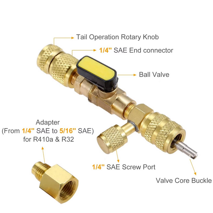 Kalsten | Dual-Size HVAC Valve Core Remover & Installer Tool